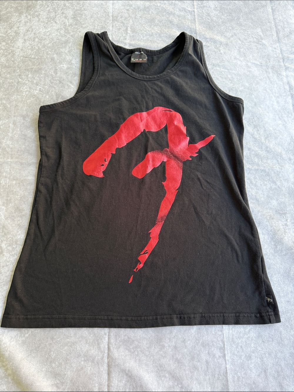 Vintage FUBU Womens Black & Red Tank Size L Shirt rare